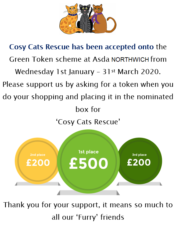 Donate To Us Cosy Cats Rescue